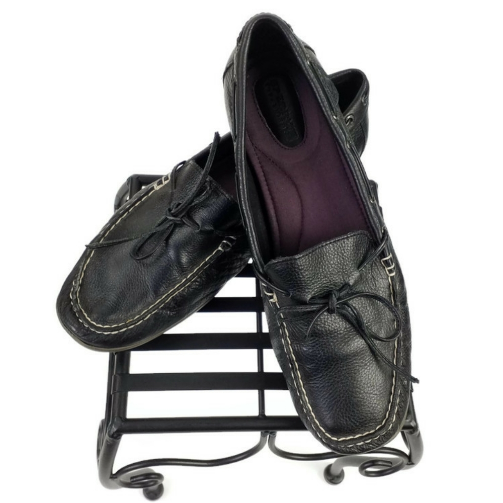 Sperry 9774852 Slip-On Leather Dress Loafer Womens Black 9.5M